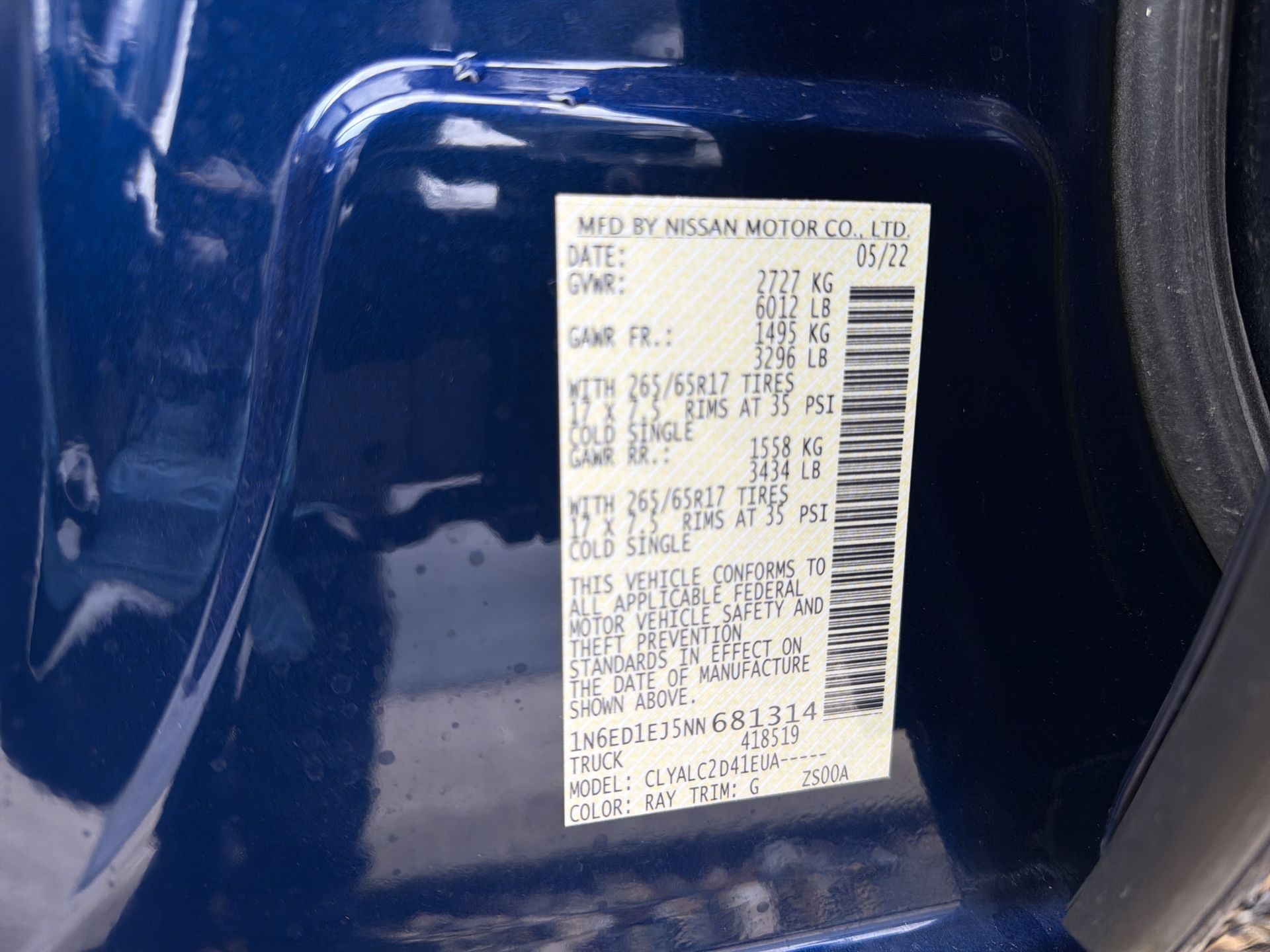 2022 Nissan Frontier SV