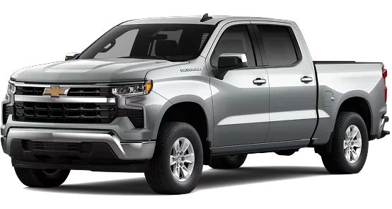 2026 Chevrolet Silverado 1500 Crew Cab 2FL, front three-quarter view