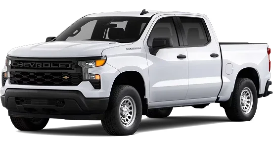 2026 Chevrolet Silverado Crew Cab 2FL, front three-quarter view